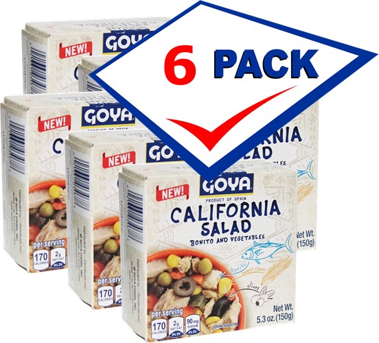 Goya California Salad with Bonito and Vegetables 5.3 oz Pack of 6